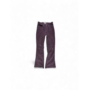 Lucky Brand Stevie High Rise Flare Corduroy Pants 6/28 Plum